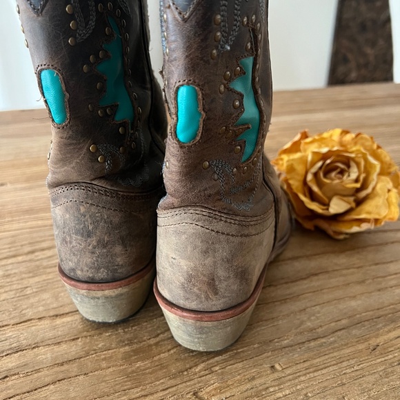 Smoky Mountain Girls Leather Boots Sz 4 - Picture 7 of 13